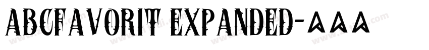 abcfavorit expanded字体转换